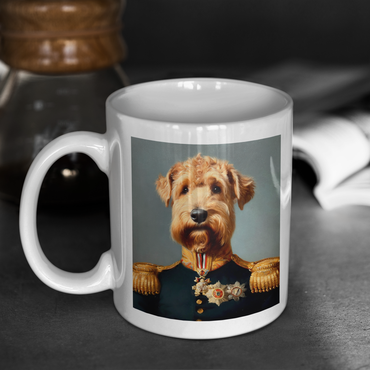 The Admiral - Personalised Dog Photo 11oz Mug-Mug-Pawfect Printing