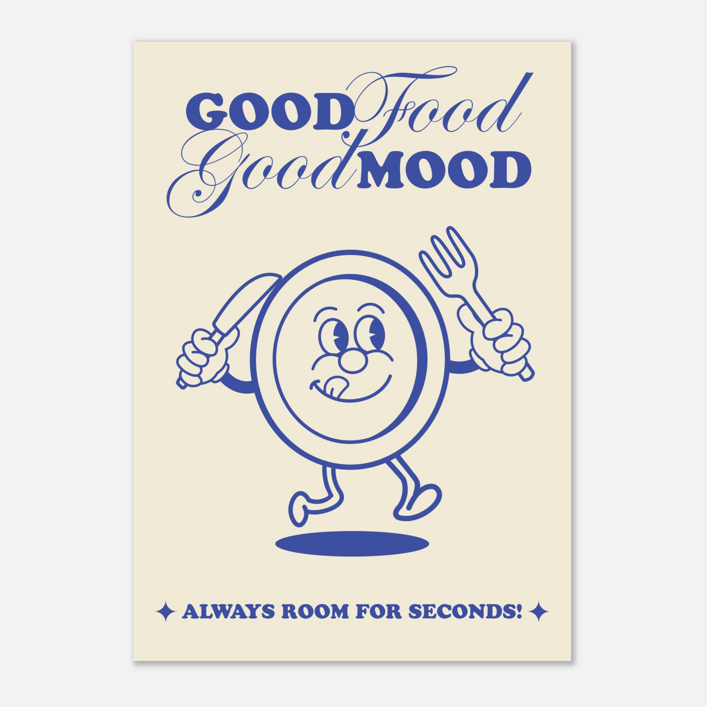 Good Food Good Mood - Premium Matte Print-Print Material-Pawfect Printing