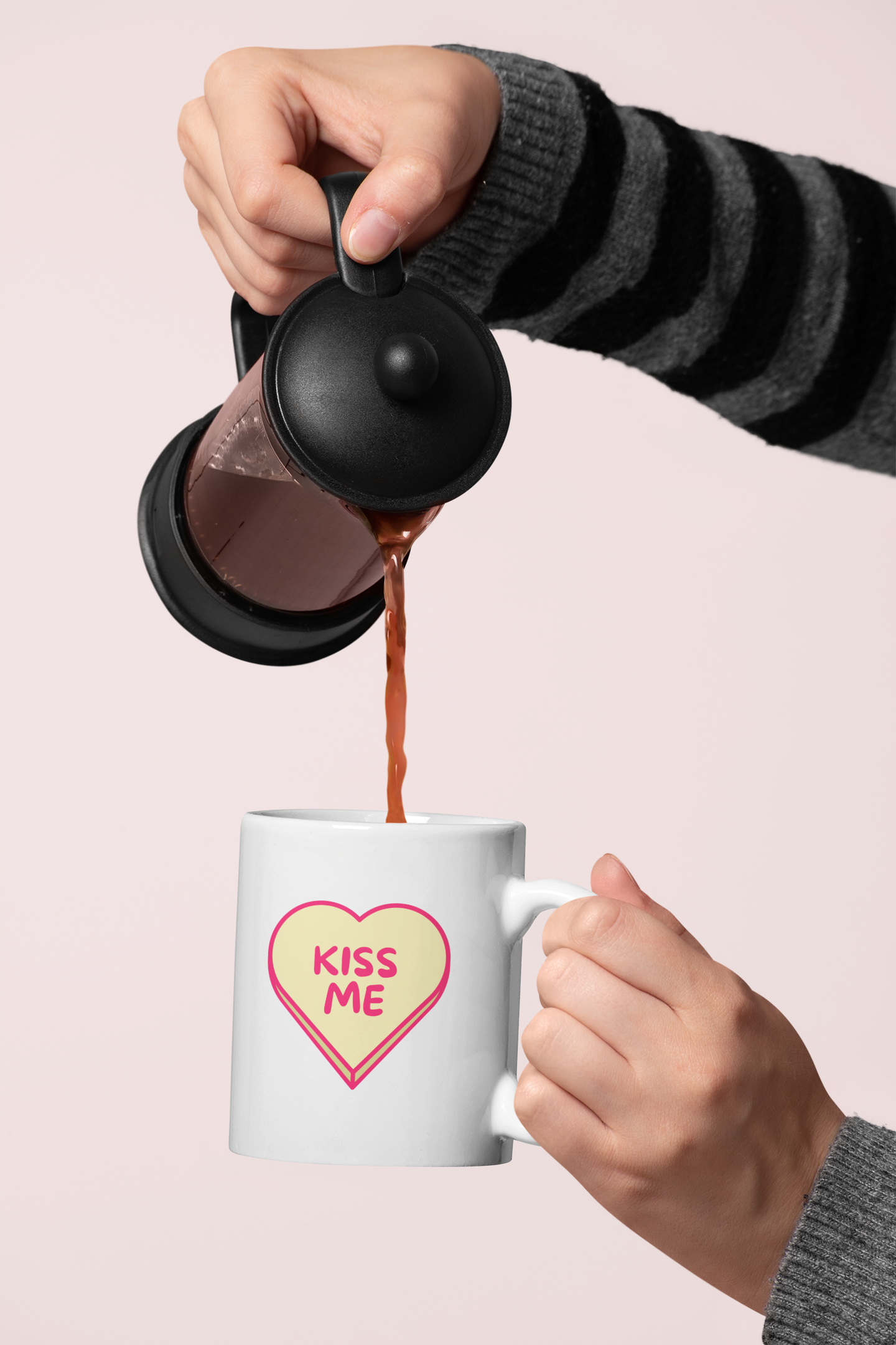Kiss Me Love Heart 11oz Mug-Mug-Pawfect Printing