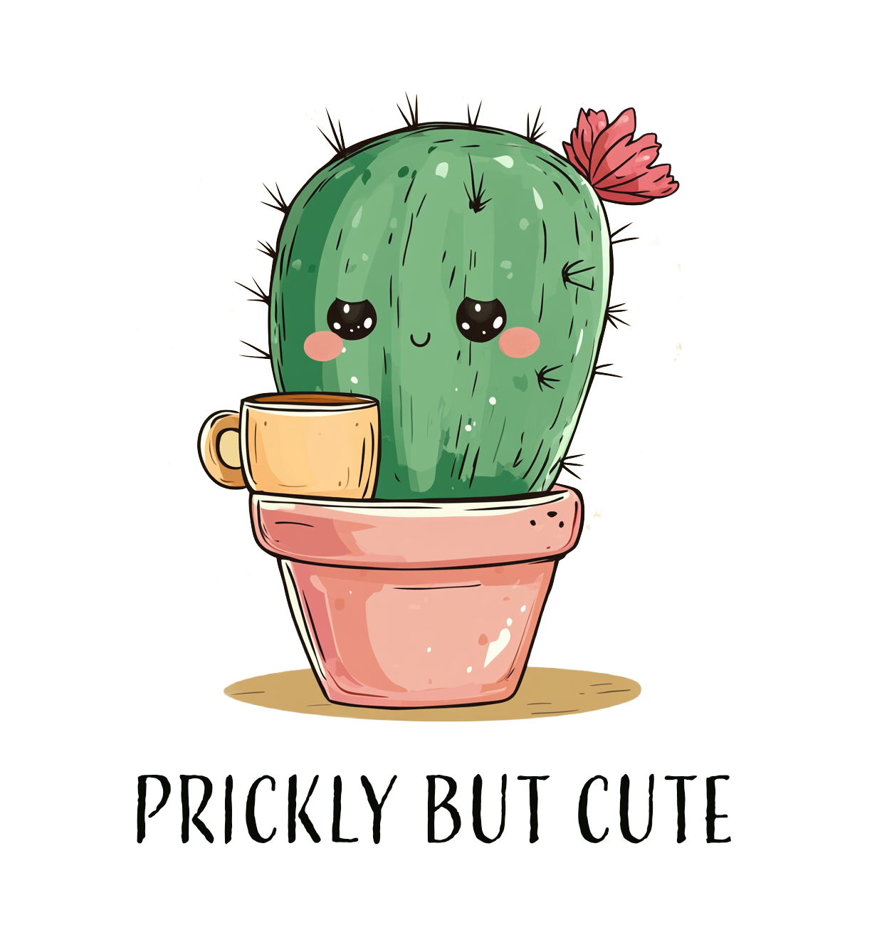 Prickly But Cute T-shirt-T-Shirt-Pawfect Printing
