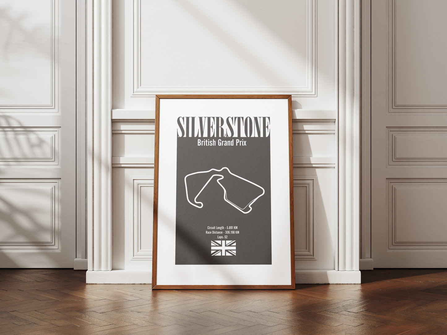 Silverstone British Grand Prix - Grey - Premium Matte Print-Print-Pawfect Printing