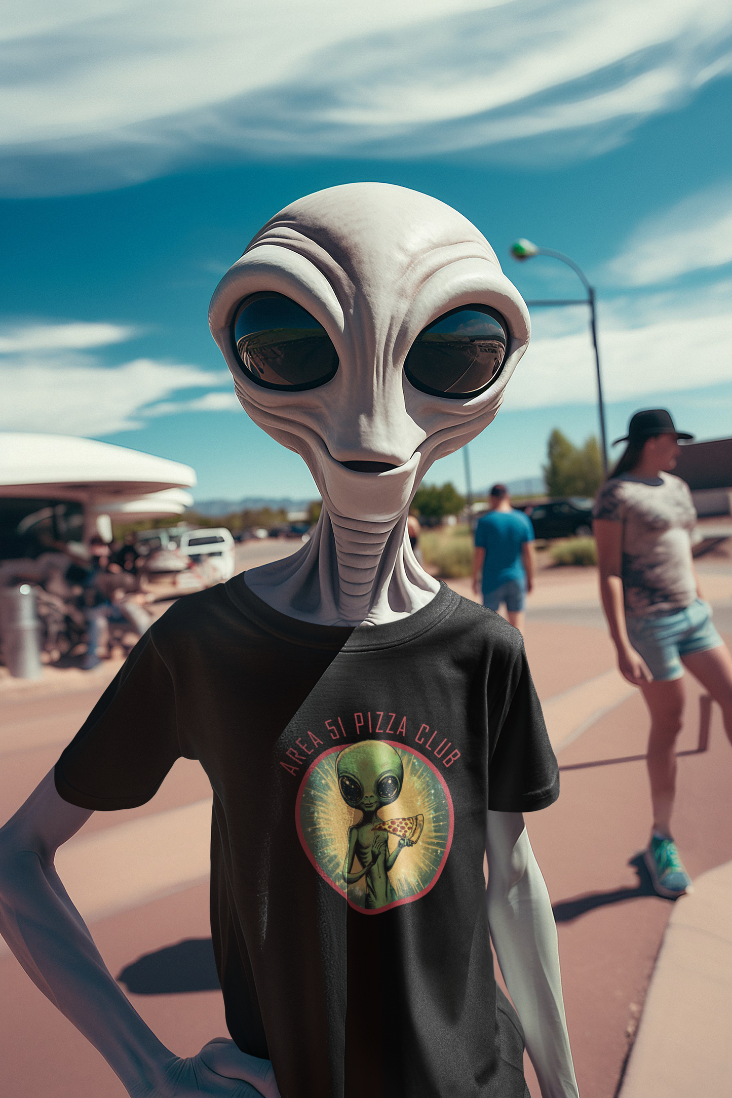 Area 51 Pizza Club T-shirt