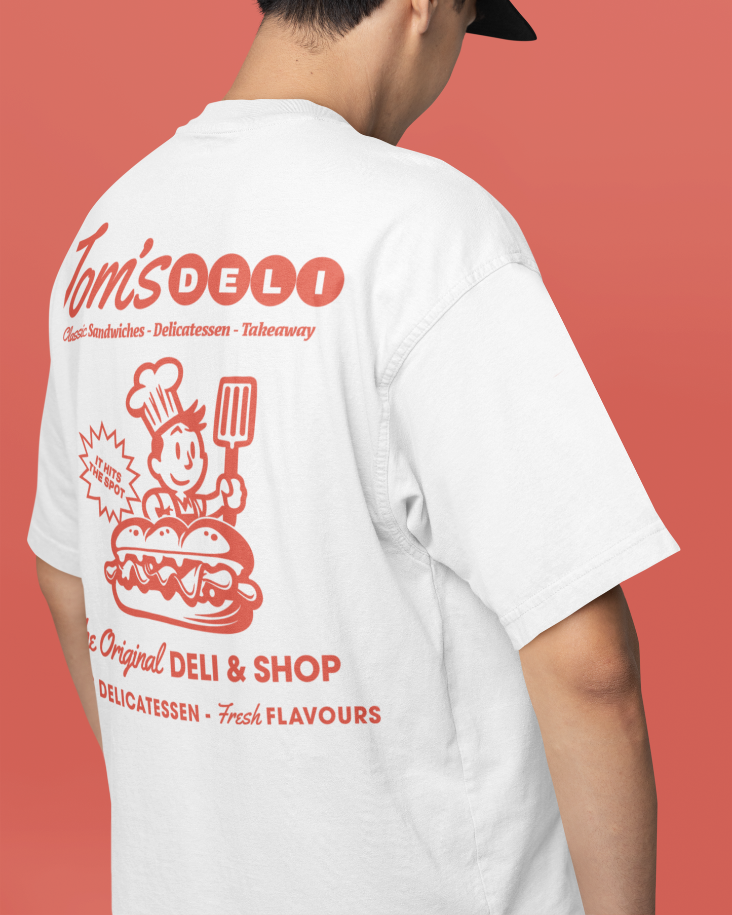 Tom's Deli Oversized T-shirt-T-Shirt-Pawfect Printing