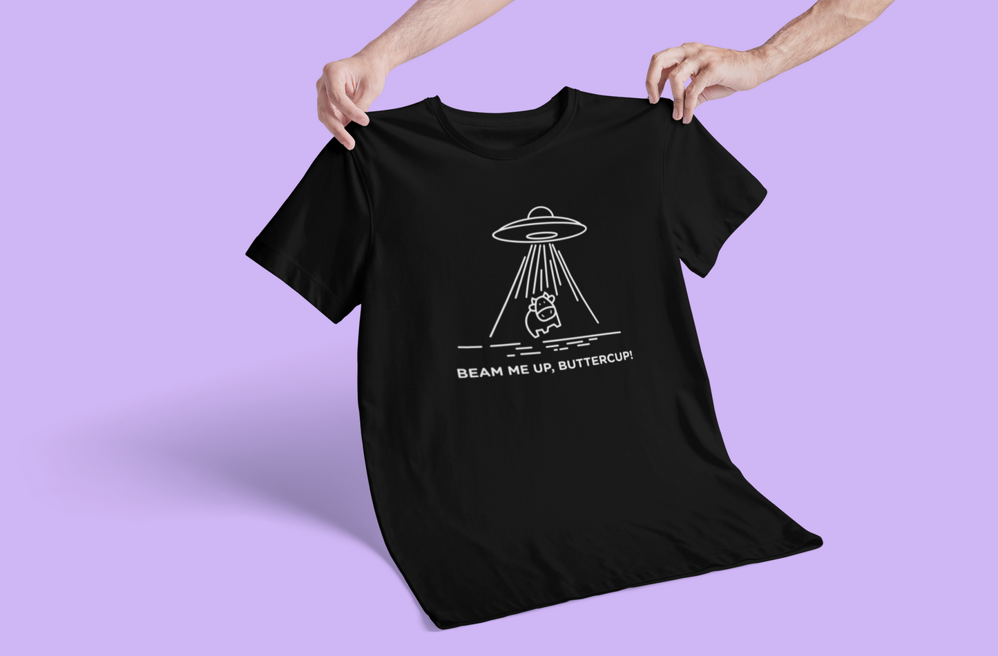 Beam Me Up Buttercup! T-shirt-T-Shirt-Pawfect Printing