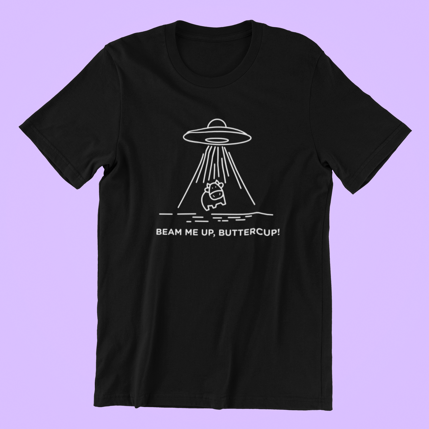 Beam Me Up Buttercup! T-shirt-T-Shirt-Pawfect Printing