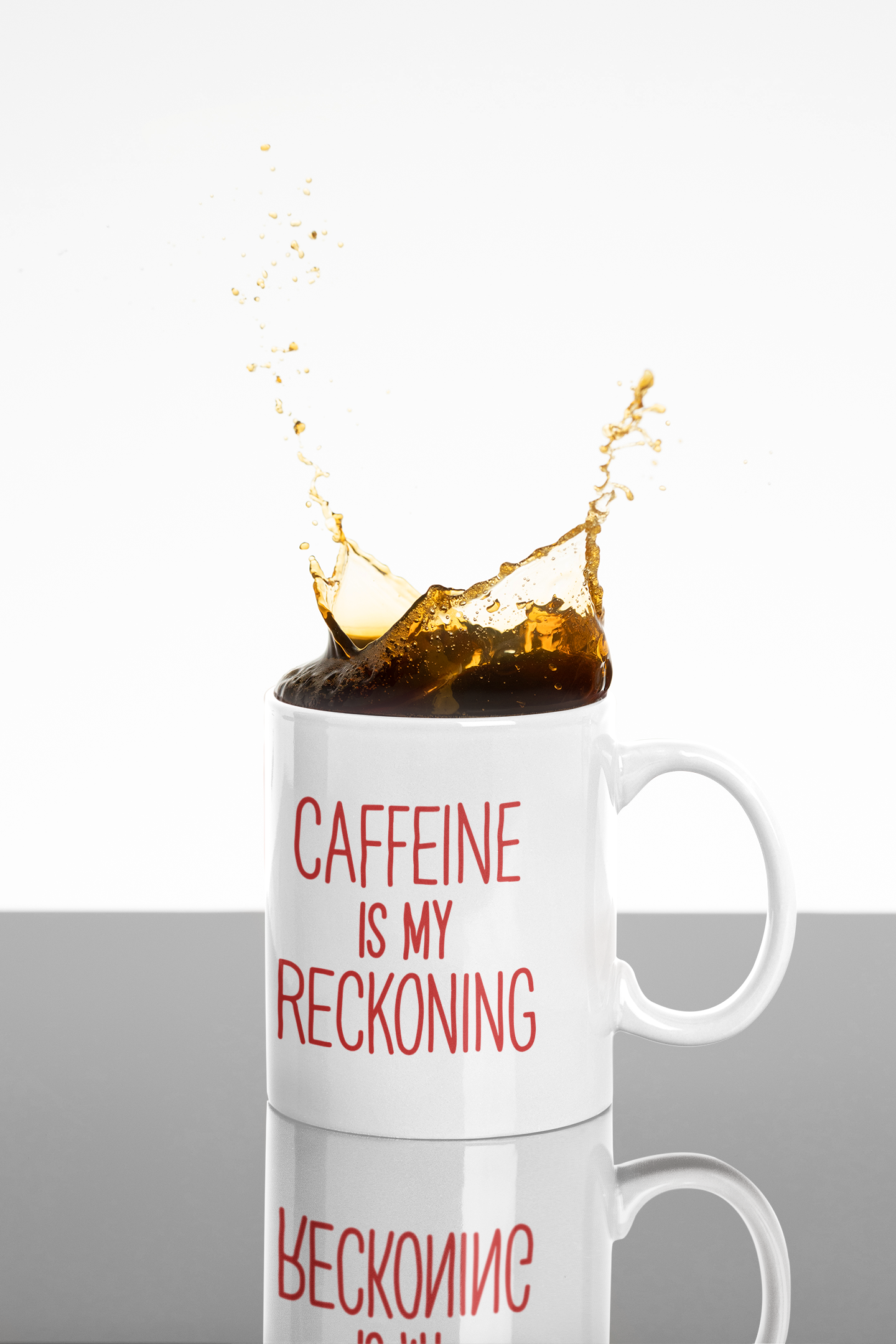 Caffeine is my reckoning 11oz Mug-Mug-Pawfect Printing