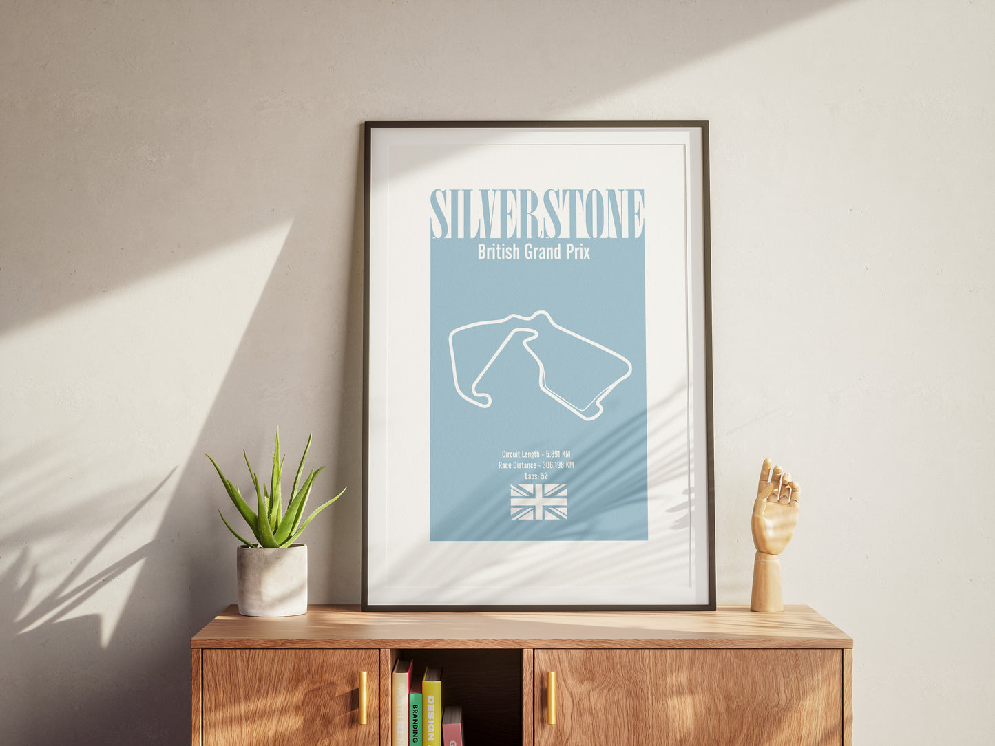 Silverstone British Grand Prix - Blue - Premium Matte Print