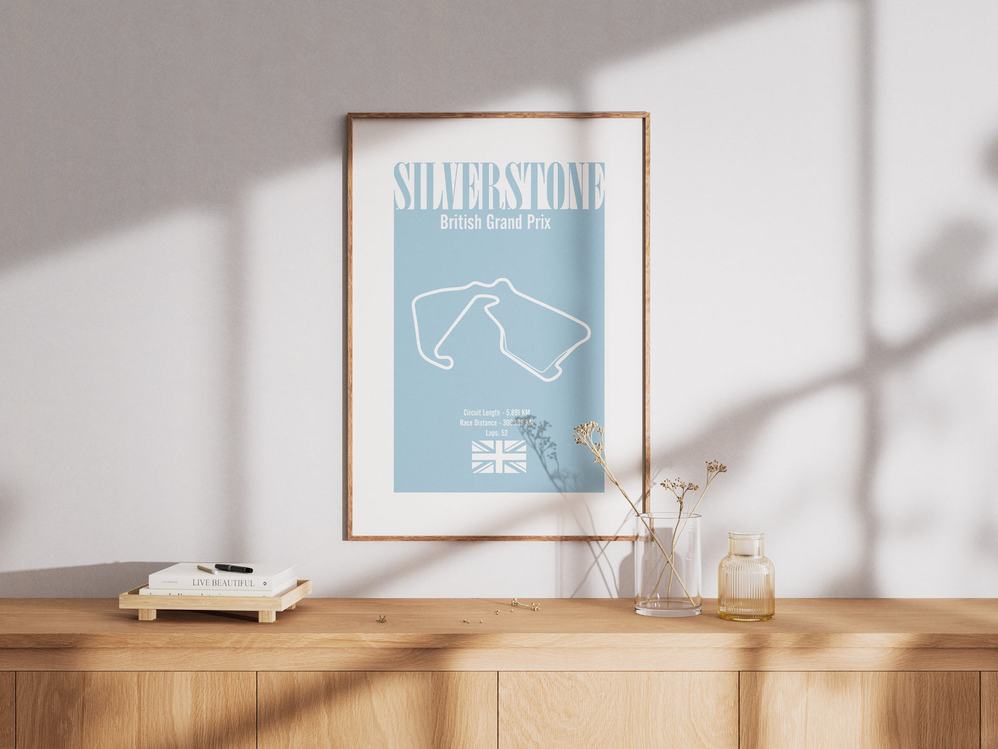 Silverstone British Grand Prix - Blue - Premium Matte Print