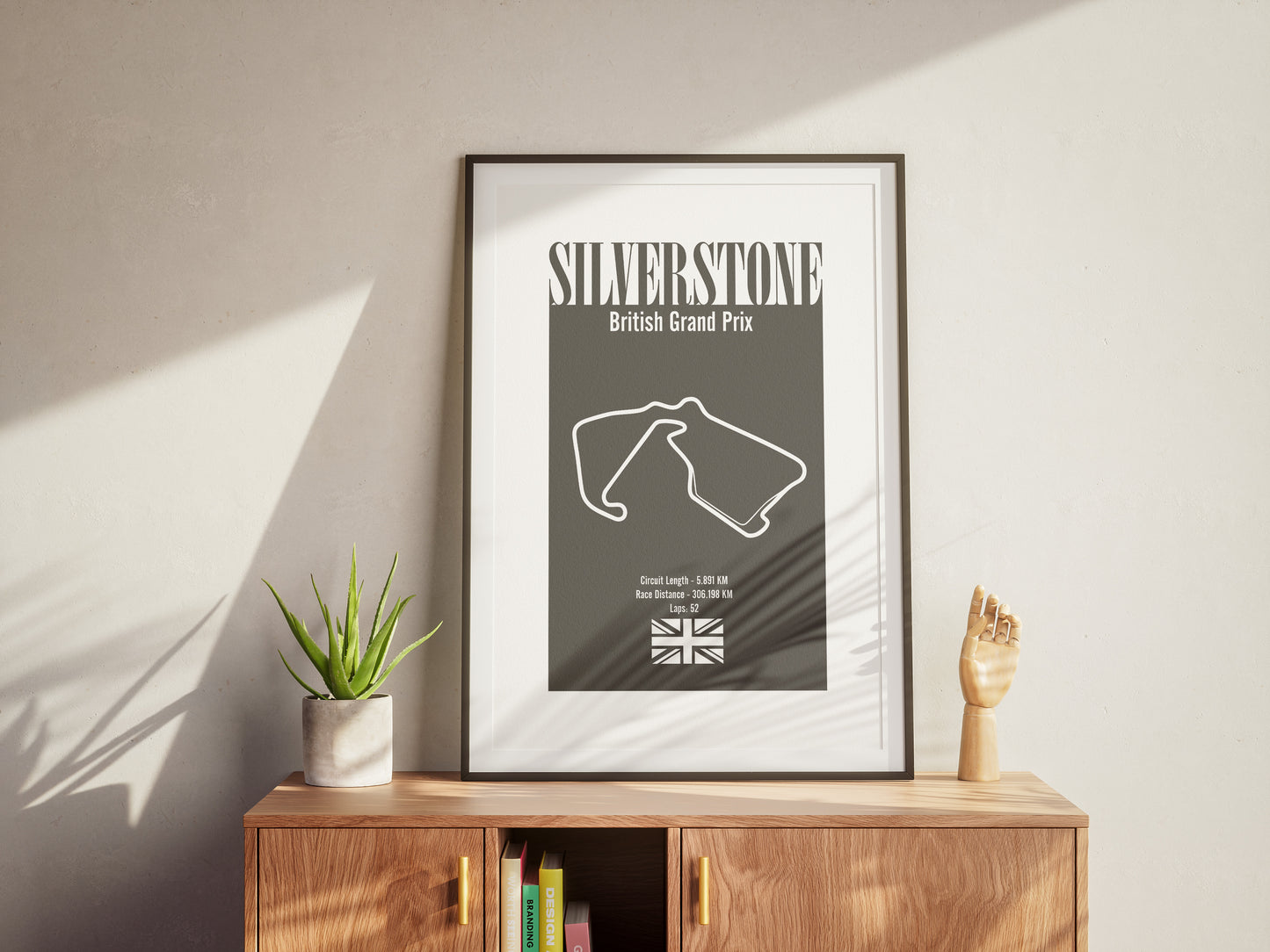 Silverstone British Grand Prix - Grey - Premium Matte Print-Print-Pawfect Printing