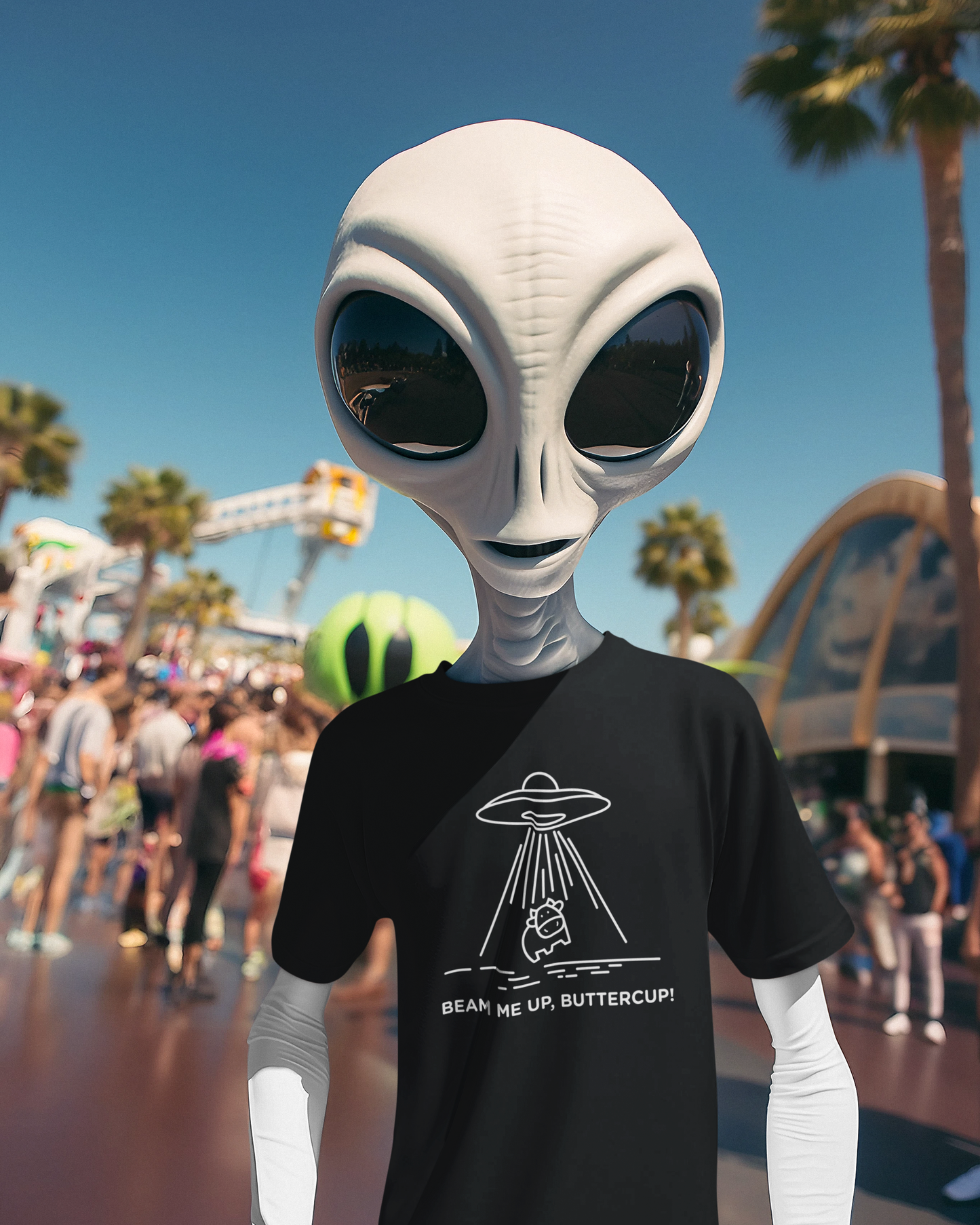 Beam Me Up Buttercup! T-shirt-T-Shirt-Pawfect Printing