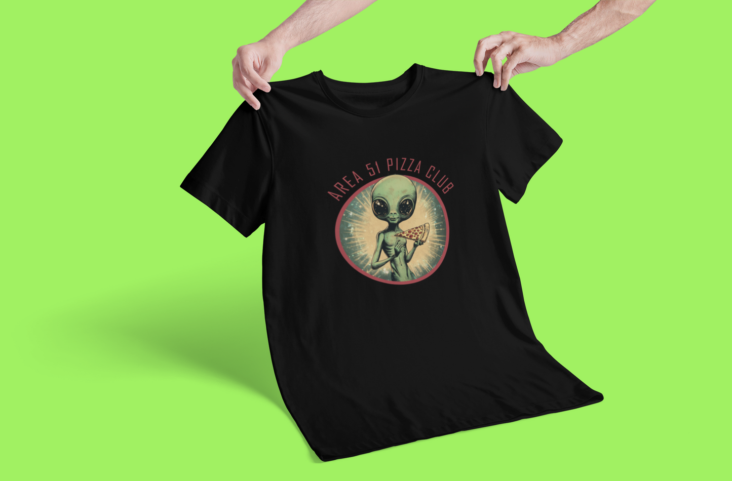 Area 51 Pizza Club T-shirt