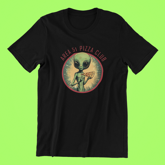 Area 51 Pizza Club T-shirt