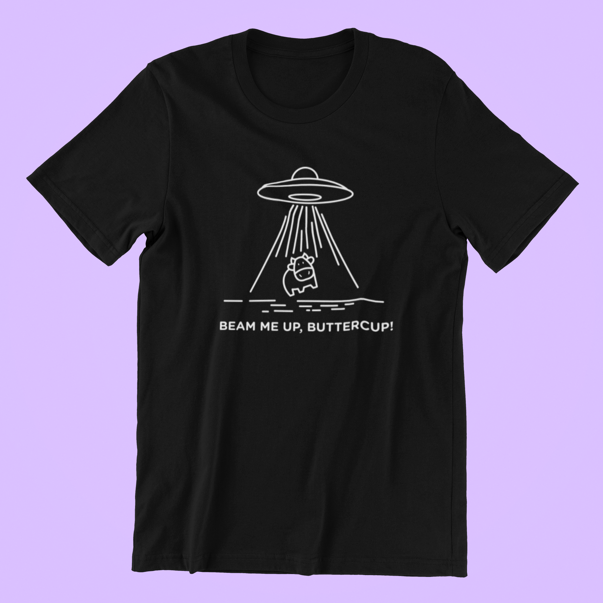 Beam Me Up Buttercup! T-shirt-T-Shirt-Pawfect Printing