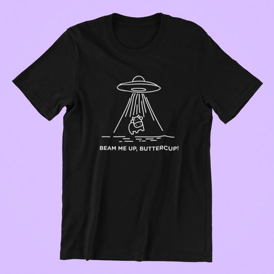 Beam Me Up Buttercup! T-shirt-T-Shirt-Pawfect Printing