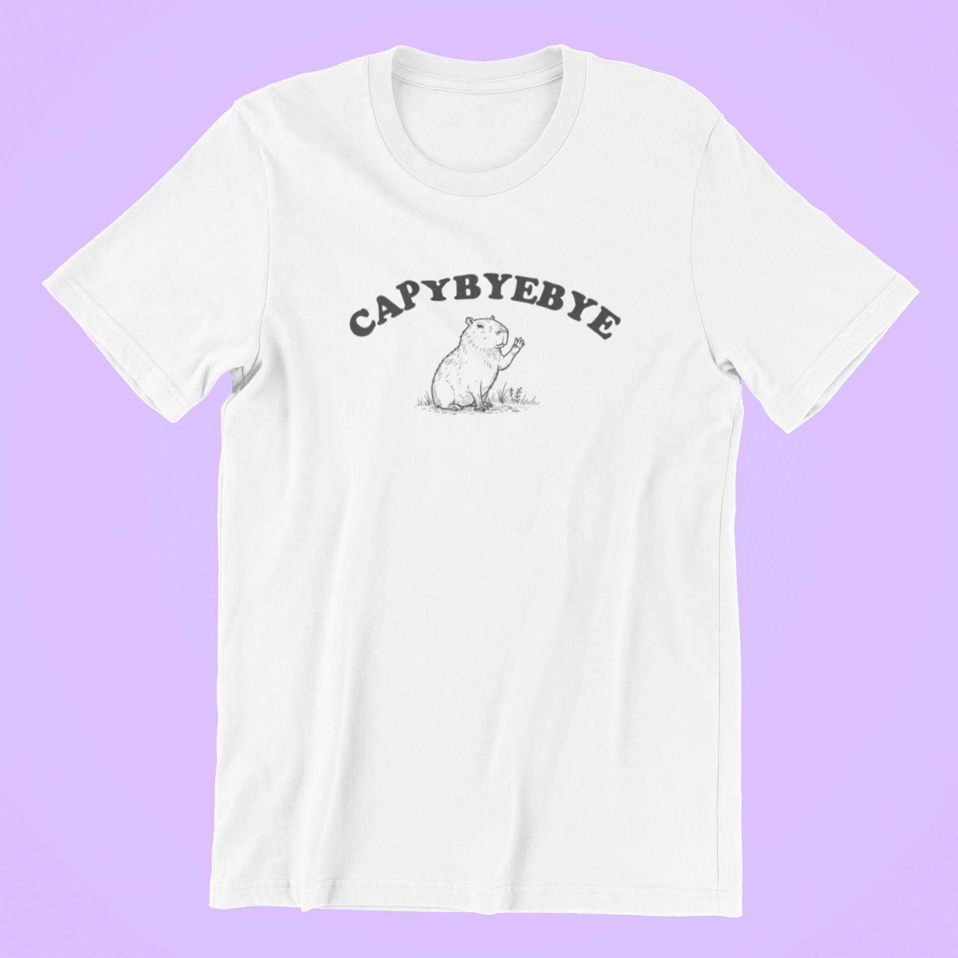 Capybyebye T-shirt-T-Shirt-Pawfect Printing