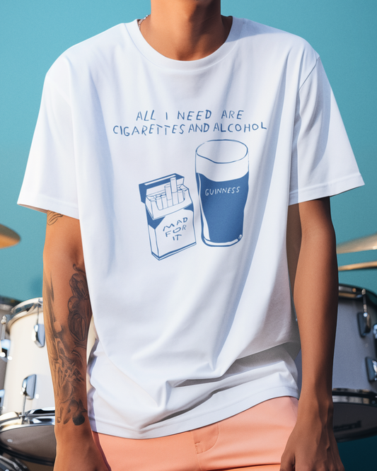Cigarettes & Alcohol T-shirt-T-Shirt-Pawfect Printing