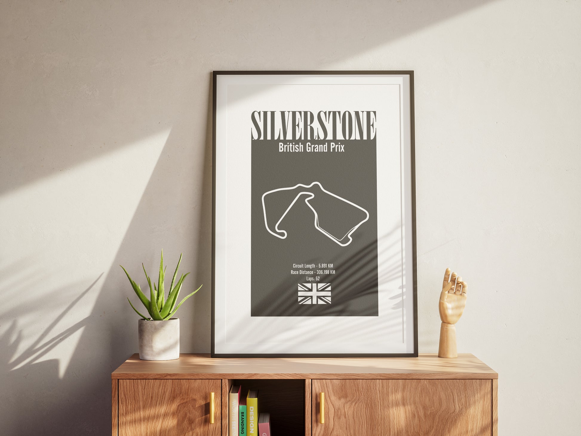 Silverstone British Grand Prix - Grey - Premium Matte Print-Print-Pawfect Printing