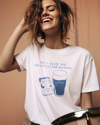 Cigarettes & Alcohol T-shirt-T-Shirt-Pawfect Printing