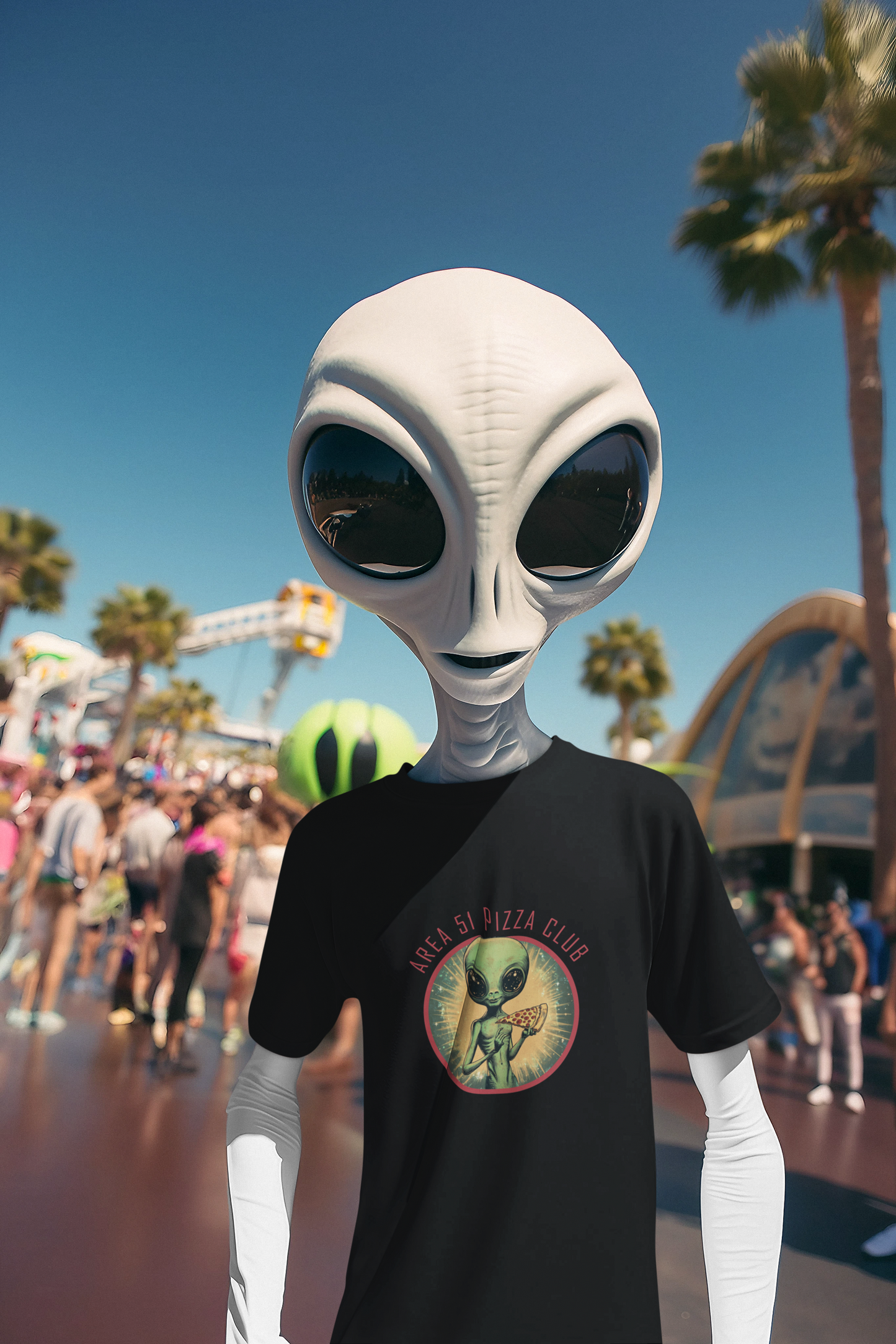 Area 51 Pizza Club T-shirt